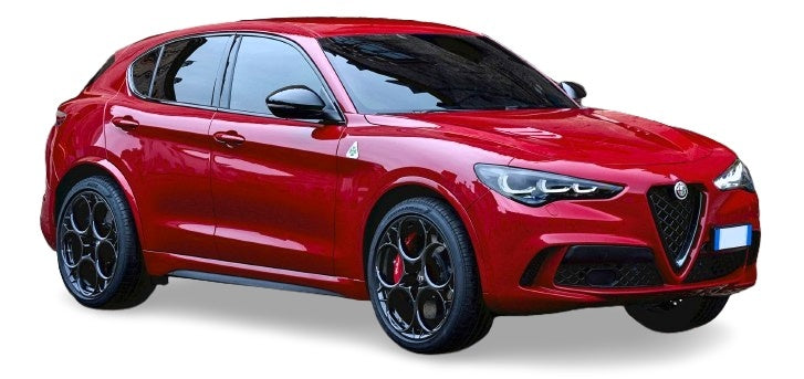 Alfa Romeo Stelvio no background