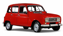 Renault 4 front red met schaduw